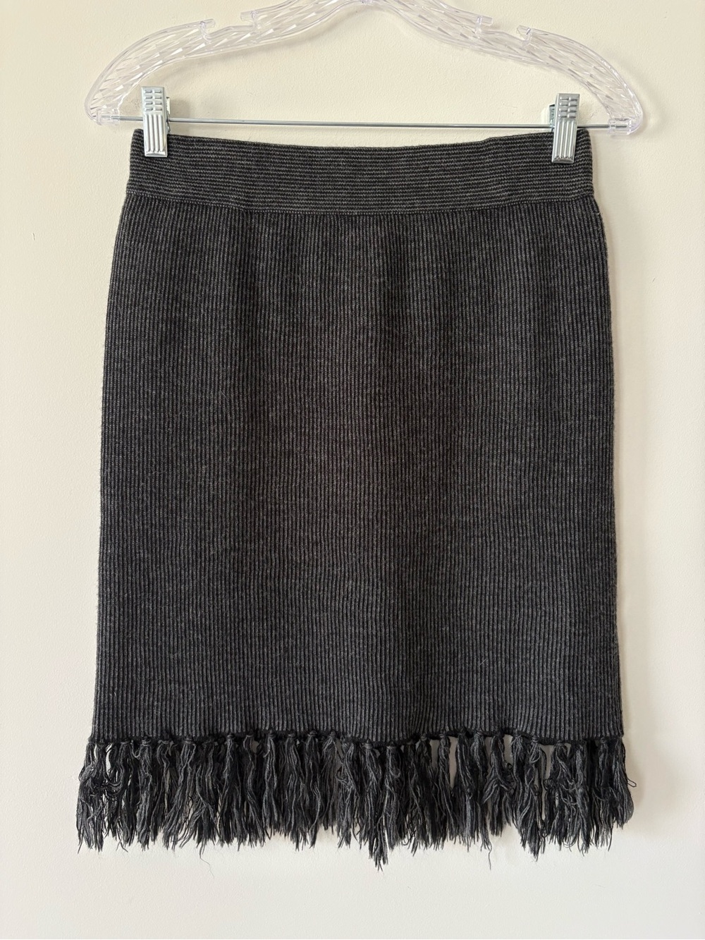 Fenn Wright Manson Gray Knit Pencil Skirt